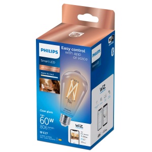 Bombilla Edison Philips WiZ 2700K–6500K 7W E27 Clara - Imagen 2
