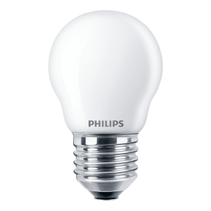 Bombilla Esférica LED 60W Equivalente E27 4000K Luz Fría Mate No Regulable – Philips - Imagen 1