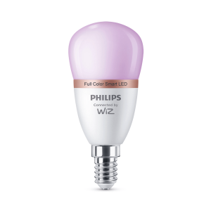 Bombilla Esférica LED E14 Philips WiZ RGB 2200K–6500K 4,9W Mate - Imagen 1