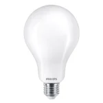Bombilla estándar LED Philips 200W equivalente A95 E27 2700K luz cálida mate no regulable vista frontal.