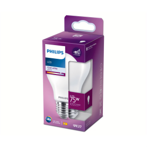 Bombilla Estándar LED 75W Equivalente E27 4000K Luz Fría Mate No Regulable – Philips - Imagen 2