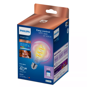 Bombilla Globo G95 Philips WiZ RGB 2200K–6500K 6,3W E27 Clara - Imagen 2