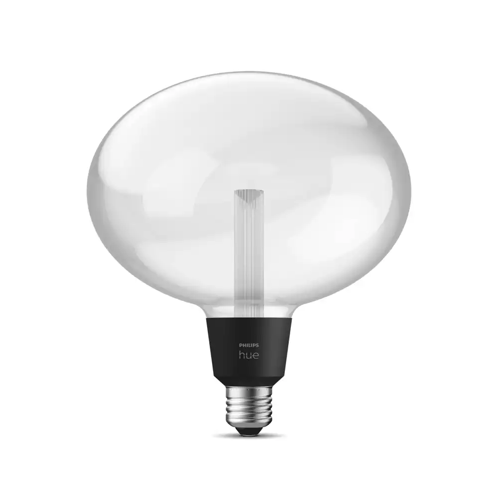 Bombilla globo Philips Hue White and Color E27 vista frontal apagada.