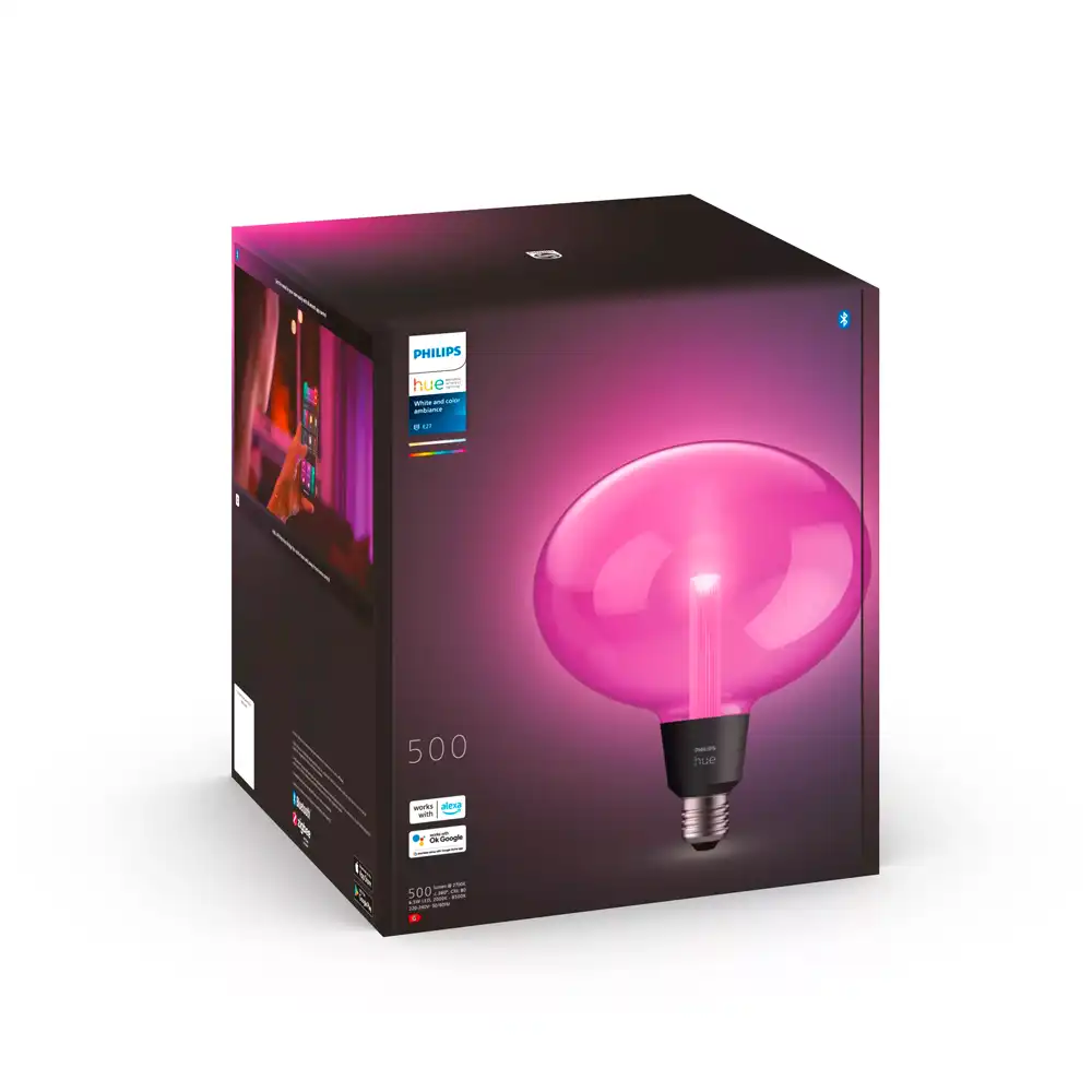 Bombilla globo Philips Hue White and Color E27 con caja original.