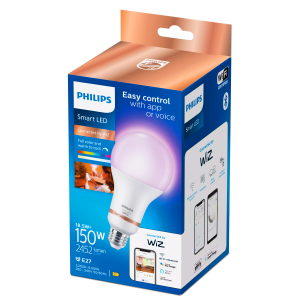 Bombilla LED A80 Philips WiZ RGB 2200K–6500K 18,5W E27 Mate - Imagen 2