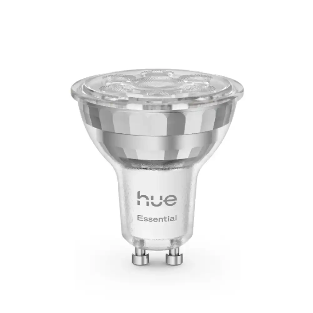Bombilla LED Philips Hue White & Color GU10 4,7W en acabado blanco.