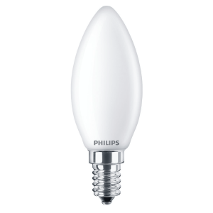 Bombilla Vela LED 40W Equivalente E14 2700K Luz Cálida Mate No Regulable – Philips - Imagen 1