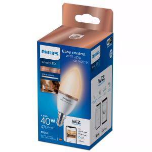 Bombilla Vela Philips WiZ 2700K–6500K 4,9W E14 Mate - Imagen 2