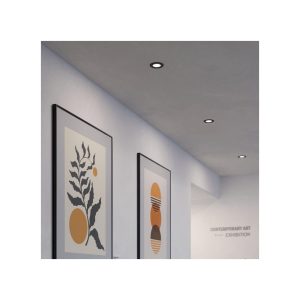 Downlight LED Empotrable Negro FUEVA 5 Ø105 mm 5,5W 650 lm IP20 – Eglo - Imagen 2