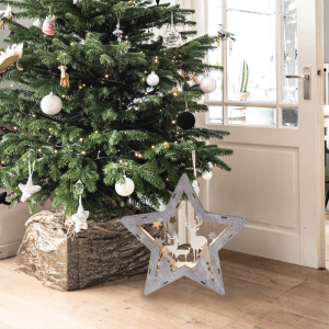 Estrella de Madera LED Navideña FAUNA Grande con Renos IP20 Interior – Eglo - Imagen 2