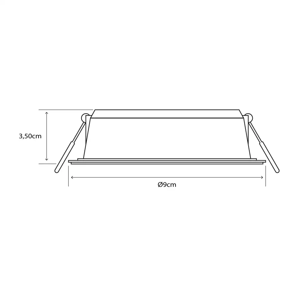 Foco empotrable Meson 080 LED 5,5W 4000K blanco Philips medidas de corte 90 mm.