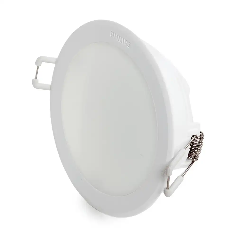 Foco empotrable Meson 125 LED 12,5W 4000K blanco Philips vista lateral con clip.