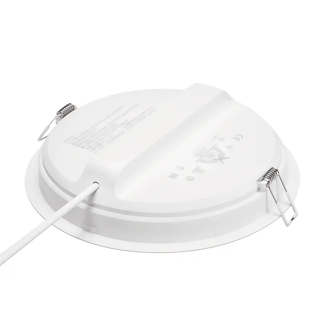 Foco empotrable Meson 200 LED 23,5W 6500K blanco Philips vista frontal encendido.