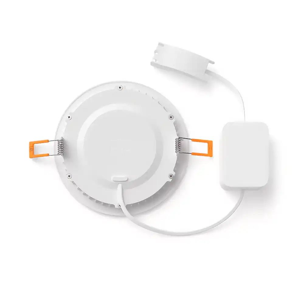 Foco empotrado Downlight Slim G Philips Hue blanco White & Color Ambiance IP44 vista trasera con driver.