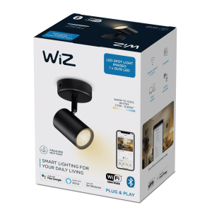 Foco LED Imageo 5W Philips WiZ Negro 2700K–6500K - Imagen 3