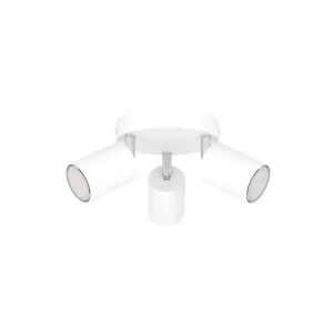 Foco Redondo Orientable RECISO-E Blanco 3 Luces para Bombilla GU10 Interior IP20 – Eglo - Imagen 1