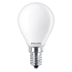 Bombilla Esférica LED 40W Equivalente E14 2700K Mate No Regulable – Philips - Imagen 1