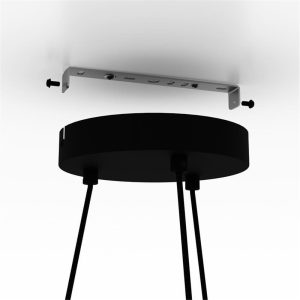 Lámpara Colgante EDALE Redonda de Metal y Madera Ø70 cm 6xE27 IP20 – Eglo - Imagen 3