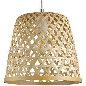 Lámpara Colgante Kirkcolm de Madera Natural 1xE27 – Eglo - Imagen 3