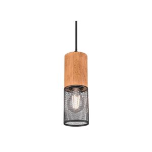 Lámpara Colgante TOSH Vintage Madera y Metal E27 - TRIO Lighting - Imagen 2
