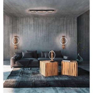 Lámpara de Mesa LED BOYAL de Madera 12W 1700 lm Luz Cálida 3000K IP20 – Eglo - Imagen 2
