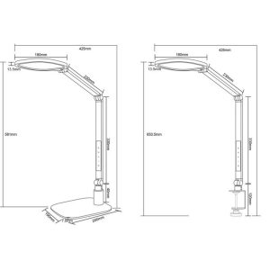 Lámpara de Mesa LED SERVO 13.5W 1400lm Regulable Blanco - TRIO Lighting - Imagen 6