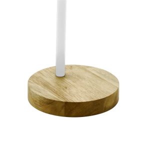 Lámpara de Mesa Tipo Flexo Nórdico VERADAL Blanca con Base de Madera E27 IP20 – Eglo - Imagen 3