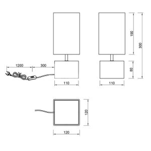 Lámpara de Mesa WOODY Madera y Blanco - TRIO Lighting - Imagen 3