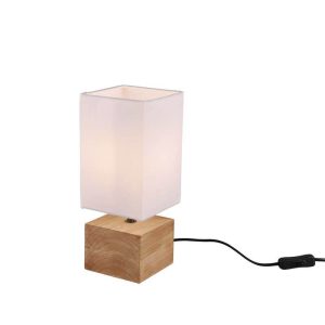 Lámpara de Mesa WOODY Madera y Blanco - TRIO Lighting - Imagen 4