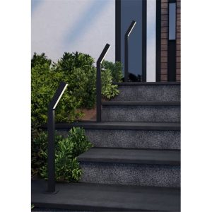 Lámpara de Pie LED Exterior UGENTO en Acero Negro 960 lm 3000K IP44 – Eglo - Imagen 2