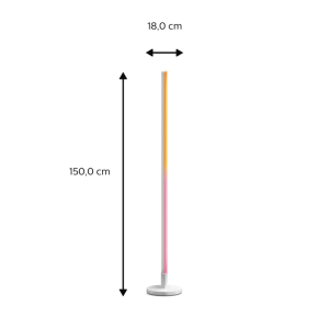 Lámpara de Pie Pole Philips WiZ Blanca RGB 2200K–6500K – Philips - Imagen 4