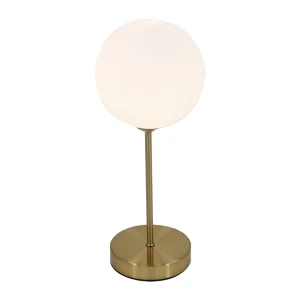 Lámpara de Sobremesa G9 Oro con Tulipa Opal 1 Luz IP20 Interior – Campiluz - Imagen 1