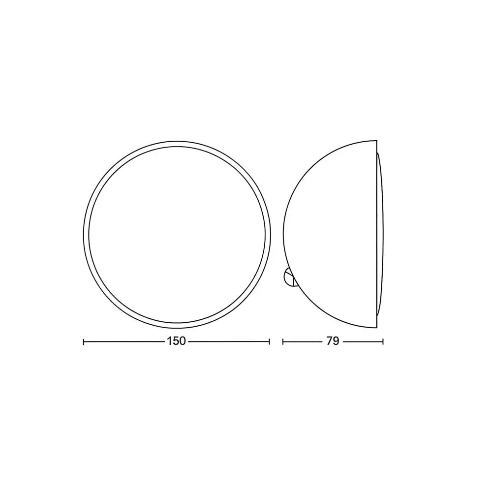 Dimensiones de la lámpara de sobremesa Hue Go Philips Hue blanco.