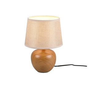 Lámpara de Sobremesa LUXOR Cerámica Madera E14 IP20 - TRIO Lighting - Imagen 1