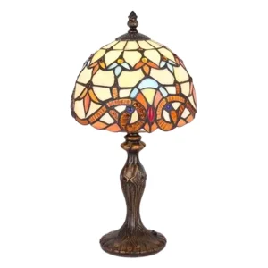 Lámpara de Sobremesa Tiffany Flores E14 1 Luz IP20 Interior – Campiluz - Imagen 1