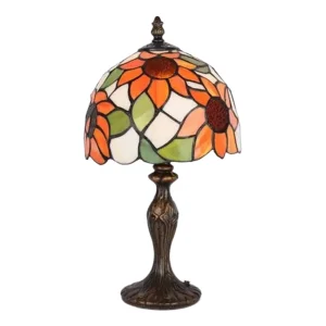 Lámpara de Sobremesa Tiffany Girasoles E14 1 Luz IP20 Interior – Campiluz - Imagen 1