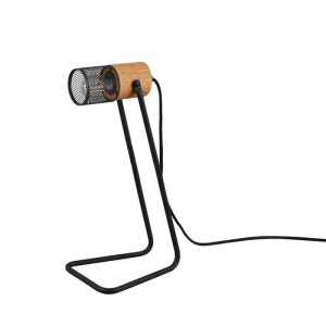 Lámpara de Sobremesa TOSH Vintage Madera - TRIO Lighting - Imagen 3