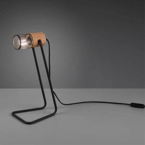 Lámpara de Sobremesa TOSH Vintage Madera - TRIO Lighting - Imagen 4