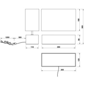 Lámpara de Sobremesa WOODY Madera - TRIO Lighting - Imagen 3