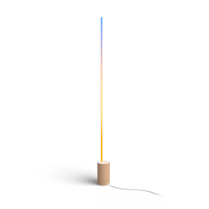 Lámpara de Suelo Gradient Signe Philips Hue Blanca y Madera White & Colors - Imagen 1