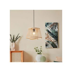 Lámpara de Techo Colgante HYKEHAM de Madera Ø38 cm E27 IP20 – Eglo - Imagen 4