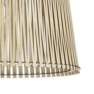 Lámpara de Techo Colgante SENDERO Redonda de Madera Ø45 cm E27 IP20 – Eglo - Imagen 3