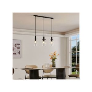 Lámpara de Techo MONTEFINO de Cristal Cilíndrico 3xE27 – Eglo - Imagen 2