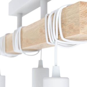 Lámpara de Techo Vintage Blanca TOWNSHEND 3xE27 – Eglo - Imagen 4
