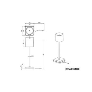 Lámpara LED FERNANDEZ Exterior USB-C IP54 - TRIO Lighting - Imagen 4