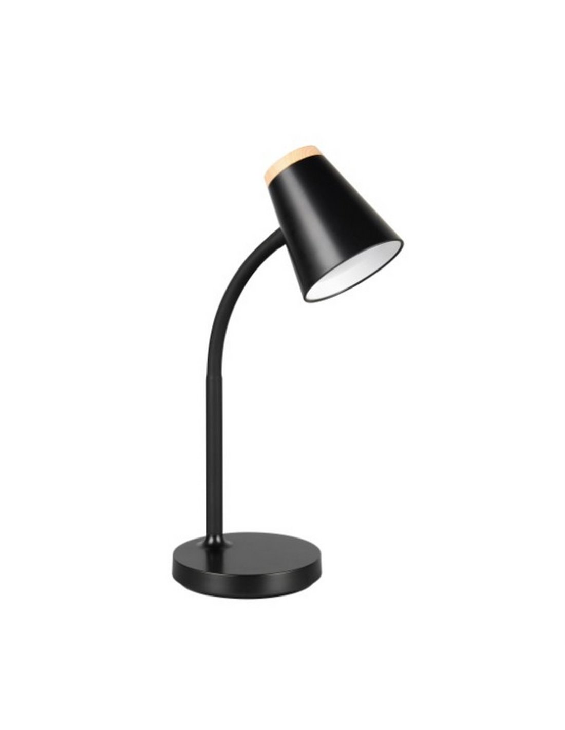 Lámpara LED Pongo flexo negro 4.5W 500lm 3000K IP20 Trio Lighting vista frontal