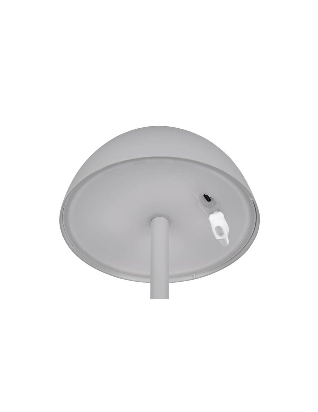Lámpara LED Ricardo 1.7W 240lm 3000K IP54 gris USB-C Trio Lighting detalle base inferior