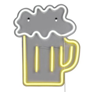 Luz LED neón BEER 2W amarillo USB IP20 - TRIO Lighting - Imagen 2