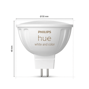 Pack 2 Bombillas LED GU5.3 12V Philips Hue White & Colors 6,3W - Imagen 4