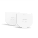 Pack de 2 módulos interruptor para sistema Philips Hue en color blanco.